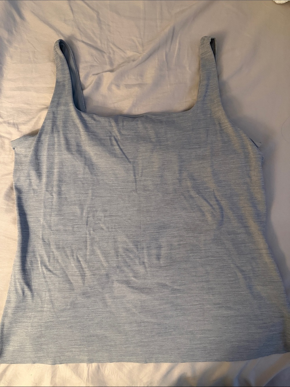 Nike Heathered Gray Square-Neck Tank